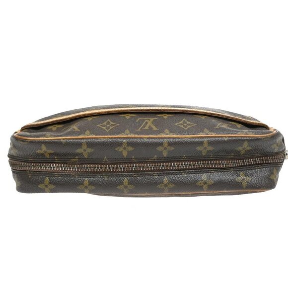 LOUIS VUITTON Compiegne 28 Clutch Bag Monogram Leather Brown GHW M51845 67FC090 - Picture 5 of 16